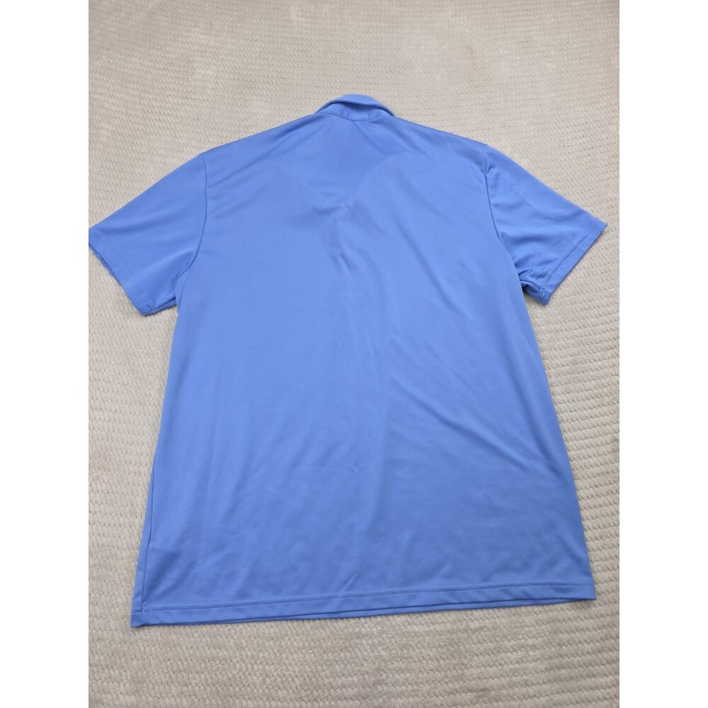 Adidas Shirt Mens XL Performance Polo Periwinkle Blue Short Sleeve - Picture 7 of 8